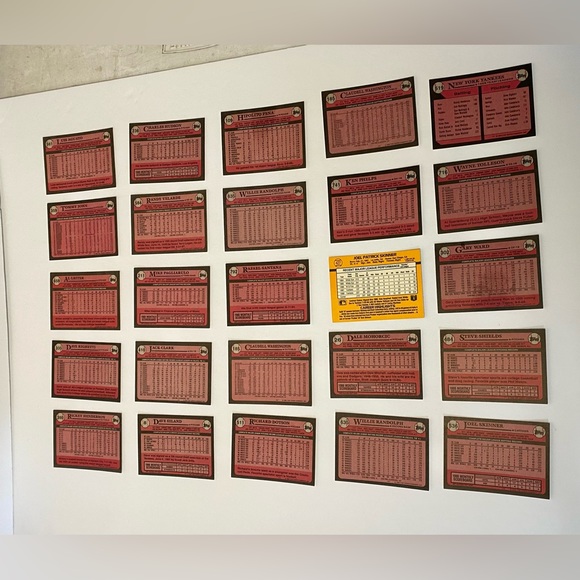 Lot of 25 New York Yankees Baseball Cards Circa 1989 Mostly Tops MLB - Picture 3 of 5